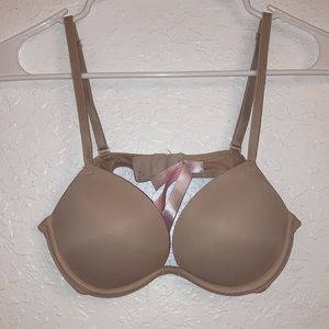 Victoria's Secret Pink Nude Wear Everywhere Super Pushup Bra
